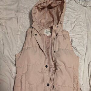 Maralyn & Me Pink Puffer Vest Jacket